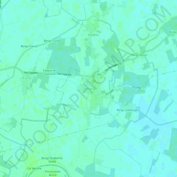 Tamara topographic map, elevation, terrain
