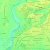 Isla topographic map, elevation, terrain