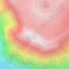 Uhuru Peak topographic map, elevation, terrain