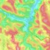 Fazenda do Estado topographic map, elevation, terrain