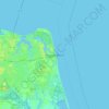 Virginia Beach topographic map, elevation, terrain