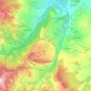 Shushi topographic map, elevation, terrain