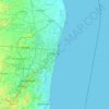 The Island topographic map, elevation, terrain