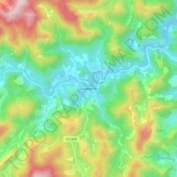 Goiabeiras topographic map, elevation, terrain