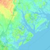 Rose Island topographic map, elevation, terrain