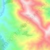 Lachin topographic map, elevation, terrain