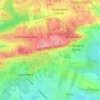 Strzyżowice - Biska topographic map, elevation, terrain