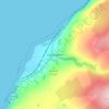 Llwyngwril topographic map, elevation, terrain