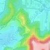 Hawks Ridge topographic map, elevation, terrain