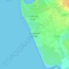 Denneville Plage topographic map, elevation, terrain