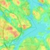 Drevviksstrand topographic map, elevation, terrain