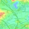 Methley topographic map, elevation, terrain
