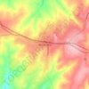Marondera topographic map, elevation, terrain