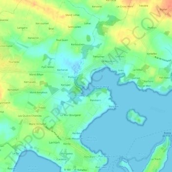 Mané Habus topographic map, elevation, terrain