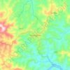 Nyamagabe topographic map, elevation, terrain