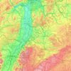Kraichgau topographic map, elevation, terrain