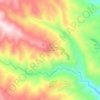Goreme topographic map, elevation, terrain