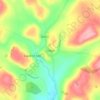 Cribyn topographic map, elevation, terrain