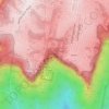 Katoomba Falls topographic map, elevation, terrain