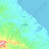 Las Tablas topographic map, elevation, terrain
