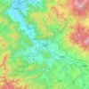 Ueda topographic map, elevation, terrain