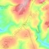 Ffostrasol topographic map, elevation, terrain