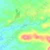 Oajaca topographic map, elevation, terrain