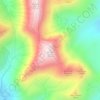 Aonach Beag topographic map, elevation, terrain