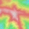 Batura topographic map, elevation, terrain