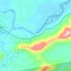 Kg. Maliau topographic map, elevation, terrain