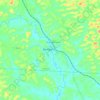 Rompin topographic map, elevation, terrain