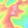 Peña Trevinca topographic map, elevation, terrain