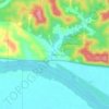 Bluffton topographic map, elevation, terrain