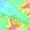 Kokernag topographic map, elevation, terrain