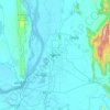 Mandalay topographic map, elevation, terrain