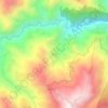 Kerung topographic map, elevation, terrain