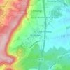 Œutrange topographic map, elevation, terrain