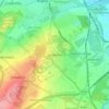 Danderhall topographic map, elevation, terrain