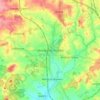 Henley-in-Arden topographic map, elevation, terrain
