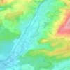 Schwerzen topographic map, elevation, terrain