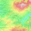 Cartago topographic map, elevation, terrain