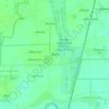 Phum Ta Chet topographic map, elevation, terrain