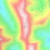 Aonach Mòr topographic map, elevation, terrain