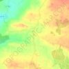 Bullaun topographic map, elevation, terrain