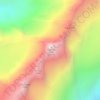 Neptune Peak topographic map, elevation, terrain