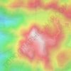 Baru Volcano topographic map, elevation, terrain