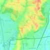 Cady Hills topographic map, elevation, terrain