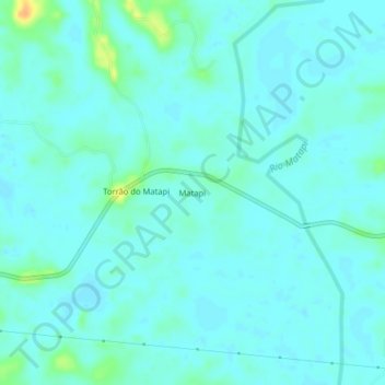 Matapi topographic map, elevation, terrain