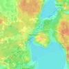 Swornegacie topographic map, elevation, terrain