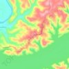 Rowena topographic map, elevation, terrain